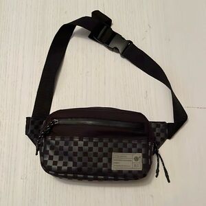 HEX checker cross body bag